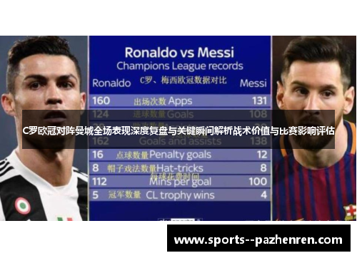 C罗欧冠对阵曼城全场表现深度复盘与关键瞬间解析战术价值与比赛影响评估